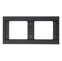 Дизайнерская рамка 2 местная, антрацитовый, матовый, 13637006 Berker, серия K.1