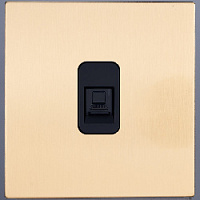 Розетка Ethernet RJ-45, SJAN33BC13, золотой, Salvador