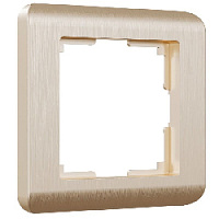 Дизайнерская рамка 1 местная, шампань, поликарбонат, W0012111 Werkel