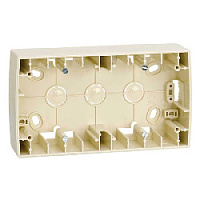 Коробка для открытого монтажа, низкая, 2 местная, слоновая кость, 82760-31 Simon, серия 82