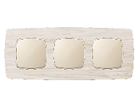 Дизайнерская рамка из акрила 3 местная, бежевый мрамор, OF940303 Ambrella Volt