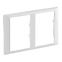 Дизайнерская рамка для двойной розетки 2 местная, белый, 754222 Legrand, серия Valena Life