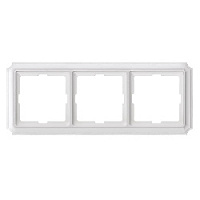 Дизайнерская рамка 3 местная, полярно-белый, MTN483319 Schneider Electric, серия Merten Antique