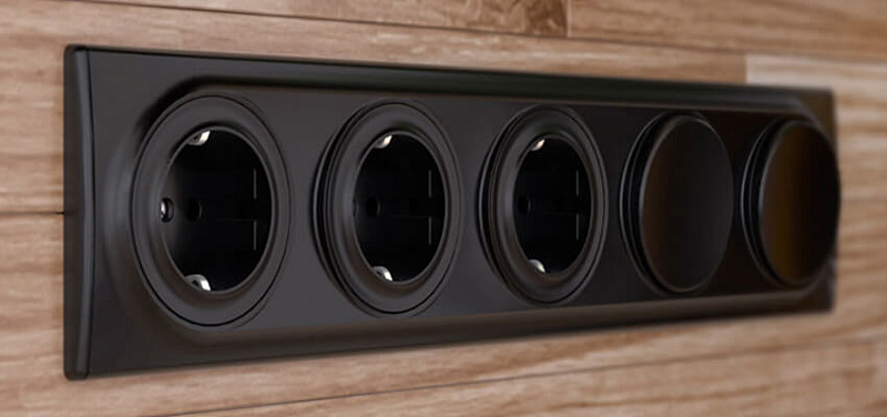 Рамки для дизайнерских розеток и выключателей Пластиковые