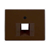 Центральная панель розетки UAE, коричневый, глянцевый, 14070001 Berker, серия Arsys