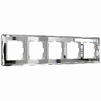 Дизайнерская рамка 5 местная, зеркальный, стекло, W0051220 Werkel