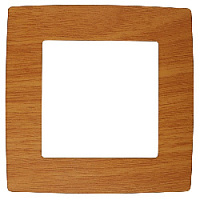 Дизайнерская рамка 1 местная, ольха, Б0014747 Эра, серия 12