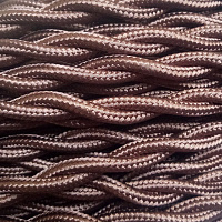 Ретро кабель витой ГОСТ 2*2.5, коричневый, FRRTX-02X2.50MAR Salcavi Industrie