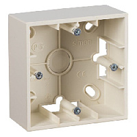 Коробка для открытого монтажа, 1 местная, бежевый, 1590751-031 Simon, серия 15