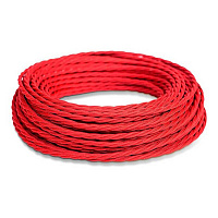 Ретро кабель витой ПВХ (50м) 3*2,5 красный GE70152-06 ТМ МезонинЪ