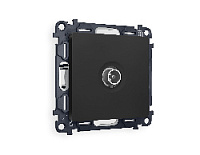 Комплект механизма TV розетки оконечной 50-870 MHz 1dB, черный матовый, MO813010 Ambrella Volt