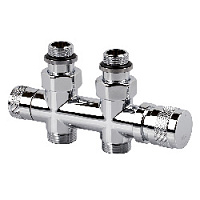 Дизайнерский клапан прямой для радиаторов для 2-х трубной системы отопления, ручная регулировка, Tondera 1/2" хром 0682-1500C0E0 S.R.Rubinetterie