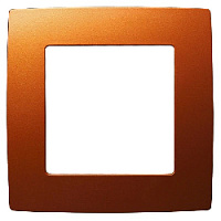 Дизайнерская рамка 1 местная, охра, Б0019389 Эра, серия 12