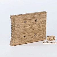 Сдвоенная накладка на бревно D300 мм., дуб, U1,5-300-D naBrevno, серия Универсальные