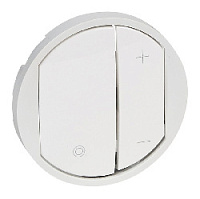 Накладка нажимного светорегулятора, белый, 065083 Legrand, серия Celiane