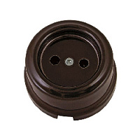 Розетка без заземления коричневый, SQ1820-0411 TDM ELECTRIC, серия Болонь