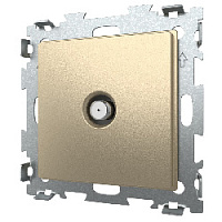 Дизайнерская розетка спутниковая SAT, шампань, GL-W201S-BGG CGSS, серия Эстетика