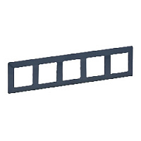 Дизайнерская рамка 5 местная, лазурь, 754095 Legrand, серия Valena Life