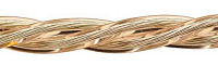 Ретро кабель (50м) 3*2.5 прозрачный, ПУП(Л) Подольсккабель