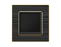Дизайнерская рамка из оргстекла 1 местная, черный / шампань, AF580541 Ambrella Volt