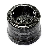 Розетка с заземляющим контактом серая патина, RZERBH027 ФД КерамикЪ