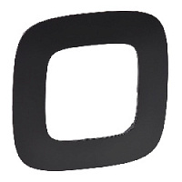 Дизайнерская рамка 1 местная, черный матовый, 754401 Legrand, серия Valena Allure