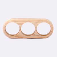 Тройная накладка на плоскость, ясень, S3-0 naBrevno, серия Salvador