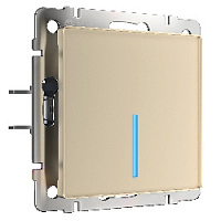 Умный сенсорный выключатель, шампань, W4510611 Werkel, одноклавишный