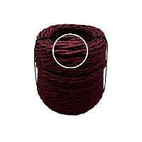 Ретро кабель витой электрический, 2*0.75, гранатовый шелк, Edisel