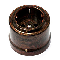 Розетка с заземляющим контактом медная патина, RZERBH023 ФД КерамикЪ