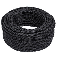 Витой провод электрический 3*1.5 черный 10 метров JTW.731.TM01.010 Jantera