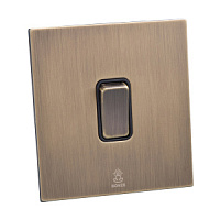 Дизайнерский выключатель / звонок Aura Бронза браш, BABRDBB Bonze звонок проходной