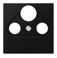 Накладка розетки TV+FM+SAT, матовый черный, 86206PBE  Wedder