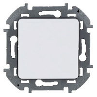 Дизайнерский выключатель, белый, 673600 Legrand, одноклавишный, серия Inspiria