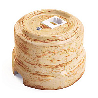 Ретро розетка компьютерная RJ-45 cat.6, кедр, 32124 Lindas