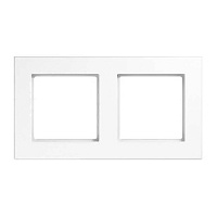 Дизайнерская рамка 2 местная, белый, A5582BFWW Jung, серия A 550