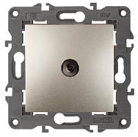 Дизайнерская розетка TV, Б0034293, шампань, Эра, одиночная, серия Elegance