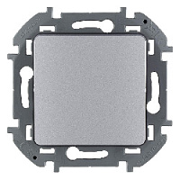 Дизайнерский выключатель, алюминий, 673682 Legrand, одноклавишный, перекрестный, серия Inspiria