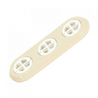 Подложка 3 местная, овал, слоновая кость, ПК.0.2.3.03 Interior Electric