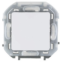 Дизайнерский выключатель IP44, белый, 673670 Legrand, одноклавишный, проходной, серия Inspiria
