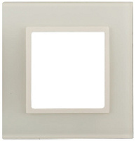 Дизайнерская рамка 1 местная, слоновая кость, Б0034471 Эра, серия Elegance