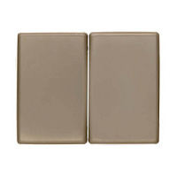 Двойная клавиша выключателя, светло-бронзовый, матовый, 14340001 Berker, серия Arsys