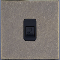 Розетка Ethernet RJ-45, SJAN66A6A13, антик, Salvador