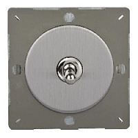 Ретро выключатель Brushed Steel, матовая сталь, Z1EGT7S Varilight перекрестный