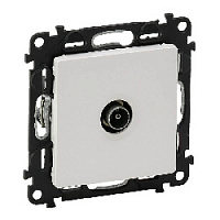 Дизайнерская розетка TV одиночная, белый, 753451 Legrand, серия Valena Life