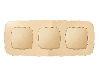 Дизайнерская рамка из оргстекла 3 местная, шампань, OF320603 Ambrella Volt