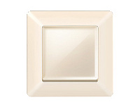 Дизайнерская рамка из термопластика 1 местная, бежевый глянец, AF110301 Ambrella Volt