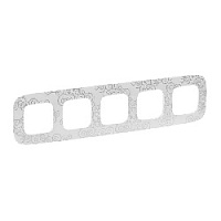 Дизайнерская рамка 5 местная, нарцисс хром, 754345 Legrand, серия Valena Allure