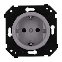 Ретро розетка 220V электрическая, титан, B3-101-26M BIRONI