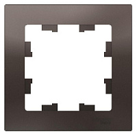 Дизайнерская рамка 1 местная, мокко, ATN000601 Schneider Electric, серия Atlas Design